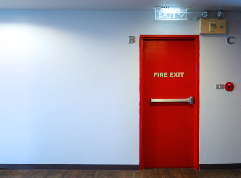 Fire exit door